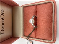 Anneau Donna Oro Femme in Or blanc Perla DPAF0535
